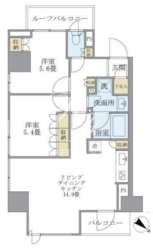 プランドール水天宮 1504 間取り図