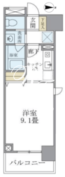 マイプレジール広尾 704 間取り図
