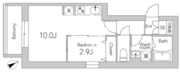 グランデュオ芝公園 402 間取り図