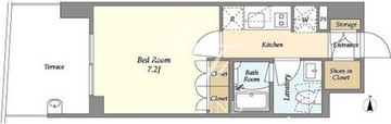 シーズンフラッツ高田馬場リバーサイド S-103 間取り図