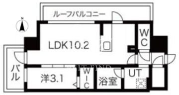シーズンフラッツ高田馬場リバーサイド S-301 間取り図