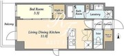 シーズンフラッツ高田馬場リバーサイド S-308 間取り図