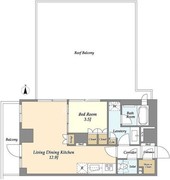 シーズンフラッツ高田馬場リバーサイド S-601 間取り図