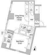 コンフォリア銀座イースト 601 間取り図