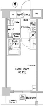 プラウドフラット森下3 302 間取り図