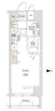 アーバネックス秋葉原イースト2 1101 間取り図