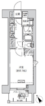 ブランシエスタ駒込 503 間取り図