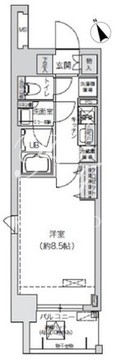 ブランシエスタ駒込 801 間取り図