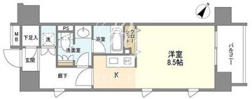 クリオ五反田 406 間取り図