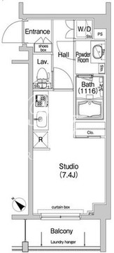 コンフォリア神楽坂 206 間取り図
