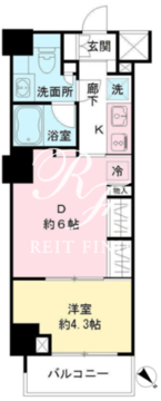 ＩＢＩＳ市ヶ谷 207 間取り図