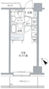 プライムアーバン豊洲 214 間取り図
