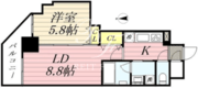 CLASSEUM飯田橋 605 間取り図