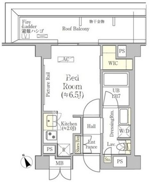 バウスステージ南青山 308 間取り図