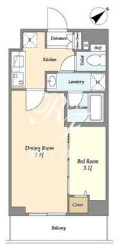 プラート宮坂 202 間取り図
