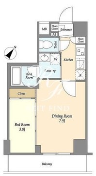 プラート宮坂 203 間取り図