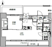 エスレジデンス八丁堀ウーナ 703 間取り図