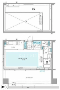 プライムアーバン芝浦ロフト 1102 間取り図