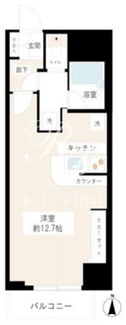 カスタリア新宿御苑 704 間取り図