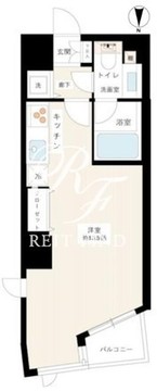 カスタリア新宿御苑 1208 間取り図