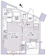 ヘキサート六本木 501 間取り図