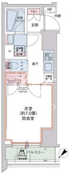 HTアジール芝浦 301 間取り図