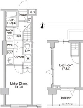プライムアーバン学芸大学パークフロント 506 間取り図