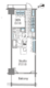コンフォリア新宿イーストサイドタワー 1203 間取り図