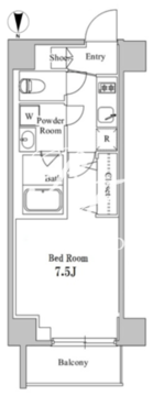 オーキッドレジデンス上野稲荷町2 501 間取り図