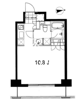 フレンシア麻布十番ノース 402 間取り図