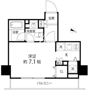 麻布十番レジデンス 202 間取り図