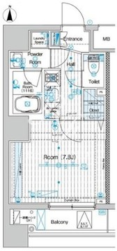 ブライズ神楽坂 601 間取り図