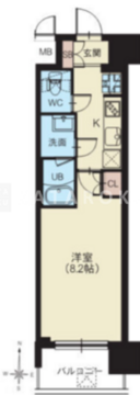 スプランディッド南千住 505 間取り図