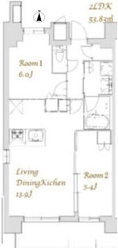 スプランディッド南千住 1103 間取り図
