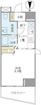 マイプレジール広尾 306 間取り図
