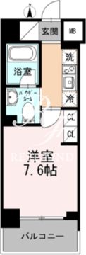 カスタリア大森3 202 間取り図