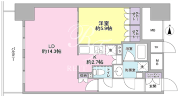 スタイリオ品川中延 1013 間取り図