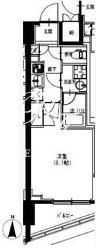 エスレジデンス曳舟 806 間取り図