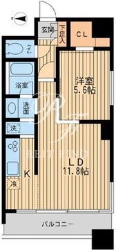 ドゥーエ清澄白河 904 間取り図