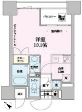 東神田テラスレジデンス 208 間取り図