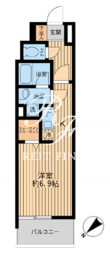 日本橋ファーストレジデンス 705 間取り図