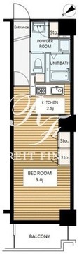 六本木ビュータワー 608 間取り図