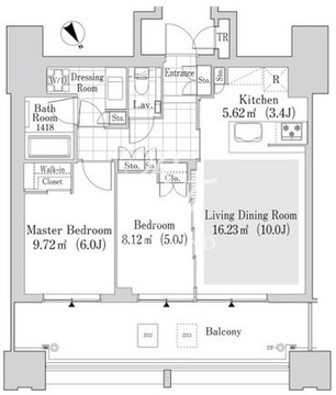 大崎ガーデンレジデンス 2312 間取り図