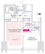 ラ・トゥール新宿グランド 3705 間取り図