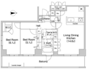 コンフォリア田町 303 間取り図