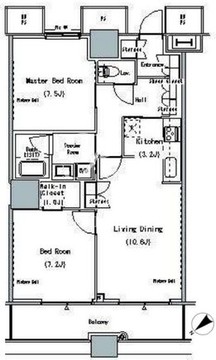 ザ・東京タワーズミッドタワー 412 間取り図