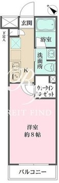 エルスタンザ西小山 307 間取り図