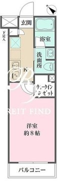 エルスタンザ西小山 107 間取り図