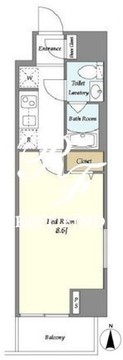 リテラス上野入谷 501 間取り図