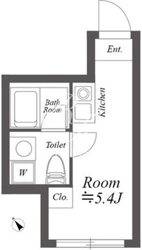 ルクレ神宮前 302 間取り図
